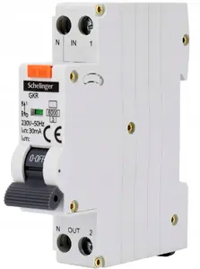 BEMKO Schelinger A08-GKR-AC-B20 RCBO Residual Current Circuit Breaker 1P B 20A 30mA Type AC