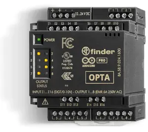 Finder 8A.58.9.024.160C Codesys EMR Expansion Module, 12-24V DC, 16 Digital/Analog Inputs, 8 EMR Outputs 6A