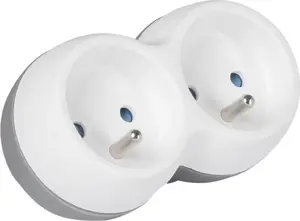 Libox LB0166-2 Power Splitter 1 Plug to 2 Sockets with Grounding