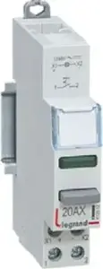 Legrand 412912 Modular Bistable Switch with LED Indicator 1NO 20A 12/48V AC/DC