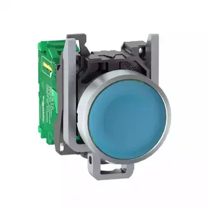 Schneider Electric ZB4RTA6 Harmony Wireless and Batteryless Push Button Head, Blue, Metal