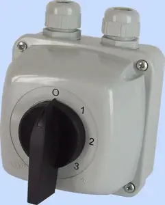 Elektromet Łuk 40-63 kulakveida slēdzis 0-1-2-3 3P 40A IP44 korpusā