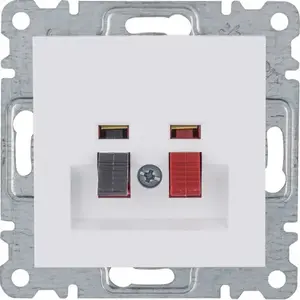 Акустическая розетка Hager WL3310 Lumina 2 белая