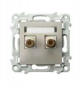 Ospel SZAFIR GGN-1Z/m/83 Single Speaker Socket, Cashmere Beige