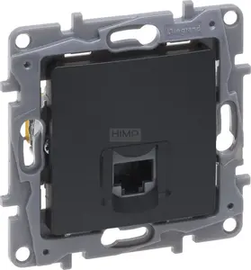 Розетка RJ45 кат. 5 UTP Legrand Niloe Selection, антрацит