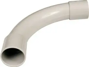 Kopos 4116HF_KB Rigid Conduit Elbow with Double Socket 16mm Light Grey