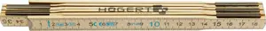 Högert Technik Folding Ruler 1 m, 6 Sections, Reinforced Joints HT4M261-D