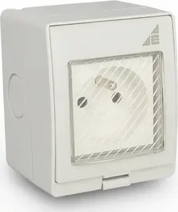 ELEKTROPLAST AQUA55 GPN Single Surface-Mounted Socket IP55
