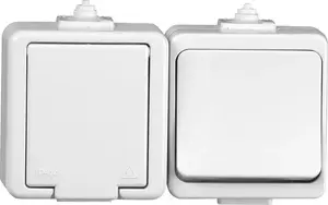 Timex JANTAR Single Socket with Grounding and Single Switch IP44 White