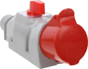 Tarel 16A 5-pin Socket with L-O-P Switch 195