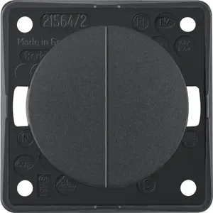 Hager 936552505 Double Pole Series Switch, Anthracite, 250V, IP20