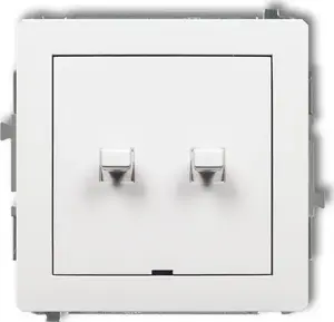 Karlik Deco American-style Candlestick Switch, Matte White