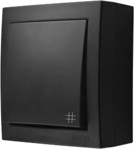 Kontakt-Simon Aquaclick Intermediate Switch, 10 AX, 250 V, Black