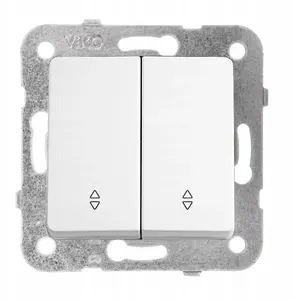 Panasonic Double Staircase Switch, Glossy White, 91440017