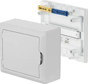 Распределительный щит ELEKTROPLAST ECONOMIC BOX RN 1/8 накладной, 1x8 модулей, IP40, белая дверца, с клеммами N+PE