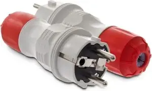 KEL WT-54 Straight Plug 16A 2P+E 250V IP54 Grey/Red
