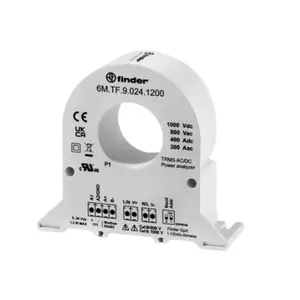Анализатор параметров сети Finder 6M.TF.9.024.1200, 300А 800В AC, 400А 1000В DC, Modbus RS485