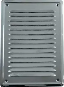 Наклонная решетка для вентиляции airRoxy из нержавеющей стали 140x210 мм