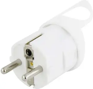 EMOS P0038 Straight Plug 10/16A 250V 2P+E with Handle White