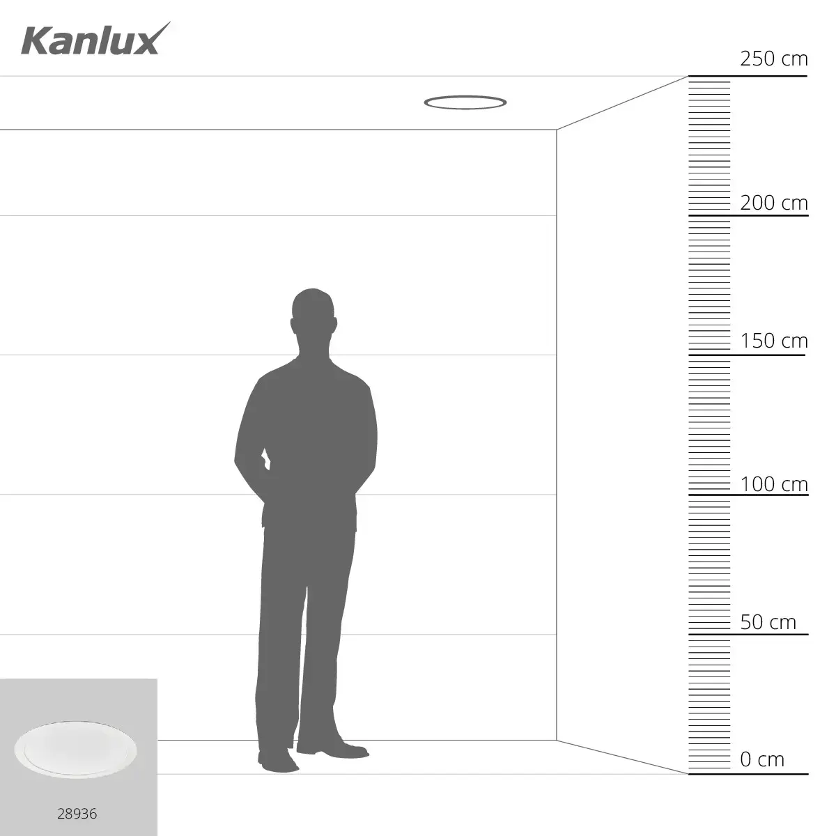 Griestu gaismeklis Kanlux ROUNDA V2 LED24W-NW-W Photo 8