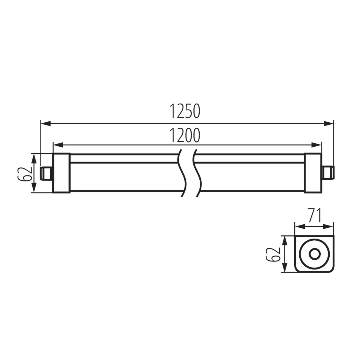 Kanlux TP STRONG LED lineārais gaismeklis 48W Photo 6