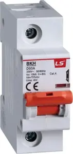 LSiS BKH 1P D100A Miniature Circuit Breaker, 100A, 10kA, 1.5 Module