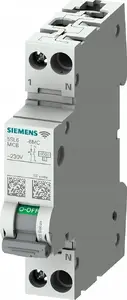 Автоматический выключатель Siemens SENTRONcom WIFI 1+N 32A характеристика B 6кА 230В AC с измерением TRMS и связью