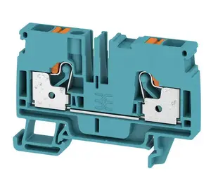 Weidmüller A2C 6 BL Feed-Through Terminal Block, 800V, Blue