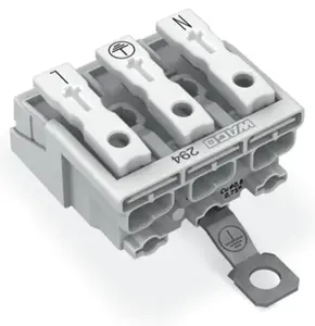 Wago 294-4413 3-Pole Power Connector with PE Contact