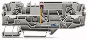 Wago 2006-1681/1000-434 2-conductor fuse terminal block, 6mm2, grey