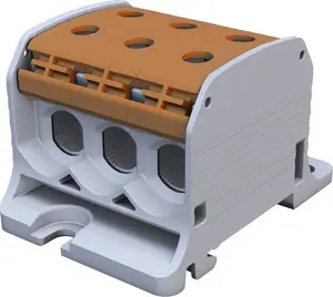 Винтовая клемма Simet STB 50-3 SIMBLOCK для алюминиевых и медных проводников, коричневая