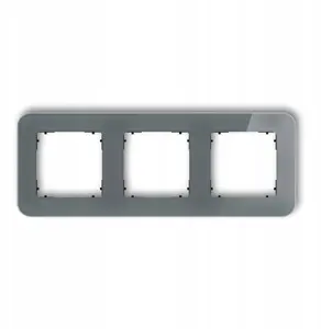 Karlik Triple Universal Rounded Frame, Glass Effect, Graphite/Black