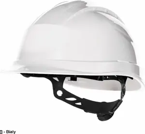 Delta Plus QUARUP3OR Polypropylene Construction Safety Helmet, Adjustable 53-63 cm, Orange
