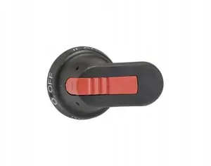 ABB OHB65J6E011 Selector Handle, Black, IP65, 65mm Length, for 6mm Shaft, I-0-II