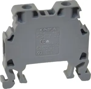 ONKA Elektrik MRK universāla skrūvējama spailes bloks 4mm2 pelēks