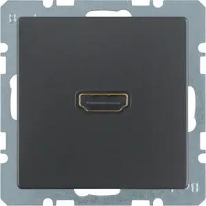 ELS Elektrotechnika HDMI Socket-Outlet Q.1/Q.3 Anthracite