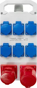 Tarel 00611 Stationary Distribution Board 32A 3P+N+E, 16A 3P+N+E, 6x16A 2P+E 250V