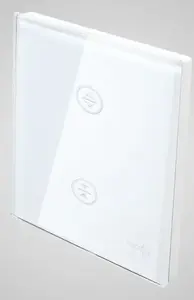 Touchme TM727W Glass Shutter Control Panel, White