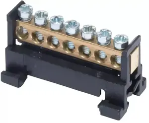 Клеммная колодка Simet L7 фазная, 7-полюсная, 16мм², 400В AC, 63А, черная