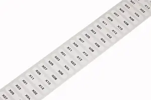 Wago 210-805 Self-Adhesive Labels, Rounded Rectangle, 6 x 15 mm, White, 3000 Pieces