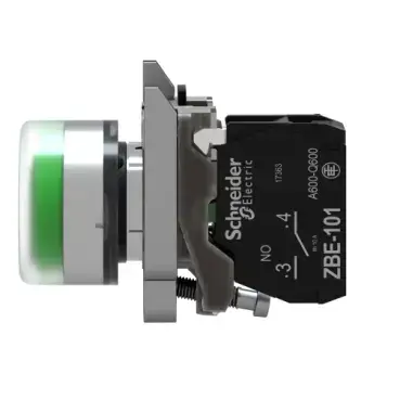 Schneider Electric XB4 spiedpoga | 22 mm zaļa ar pašatgriešanos Photo 4