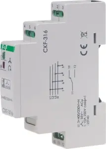 Микропроцессорное реле контроля фаз FF CKF-316-TRMS для монтажа на DIN-рейку