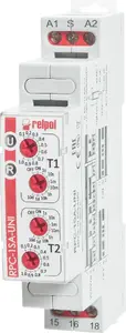 Relpol RPC-1SA-UNI Time Relay, 1P, 1s-10d, 12-240V AC/DC