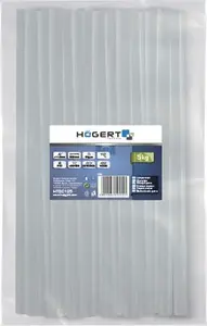Högert Technik HT2C135 līmes stienīši 11 mm x 300 mm, caurspīdīgi, 100 gab.