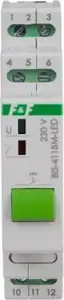 FF BIS-411BM-LED Bistable Relay with Manual Control Button for DIN Rail Mounting 230V 160A/20ms Inrush