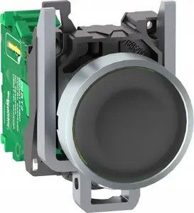 Schneider Electric Harmony XB4R Wireless and Batteryless Pushbutton Head, Black Metal
