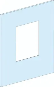 Schneider Electric Prisma Plus G Metal Front Plate with Cutout for ISFT160