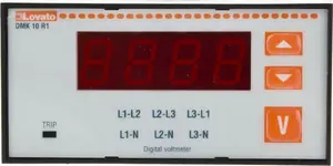 Цифровой трехфазный щитовой вольтметр Lovato Electric DMK10R1 15-660В AC IP54