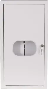 Sabaj NRL 12E ZSZ Surface-Mounted Electricity Meter Cabinet for 1 Three-Phase Electronic Meter, 12 Modules, IP31, with Lock and Window