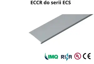 Elettrocanali ECS sērijas kabeļu kanāla vāks, platums 120mm, garums 2m